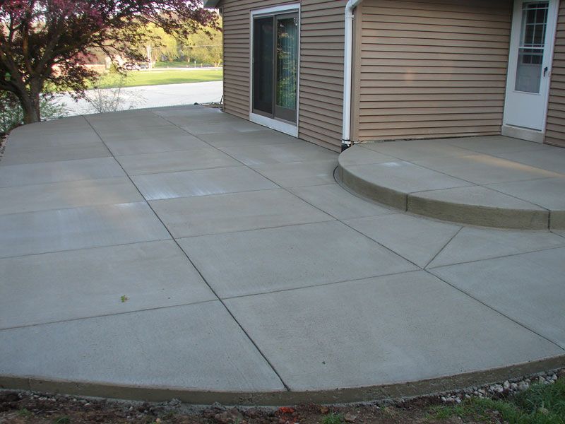 Concrete patios for a modern look