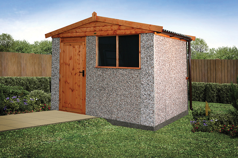 Concrete sheds for the extra things or for relaxation