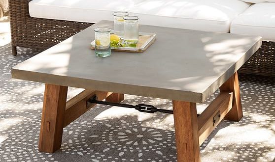 Place Stylish And Light Weighted Outdoor Coffee Table In Outdoor Space Topsdecor Com