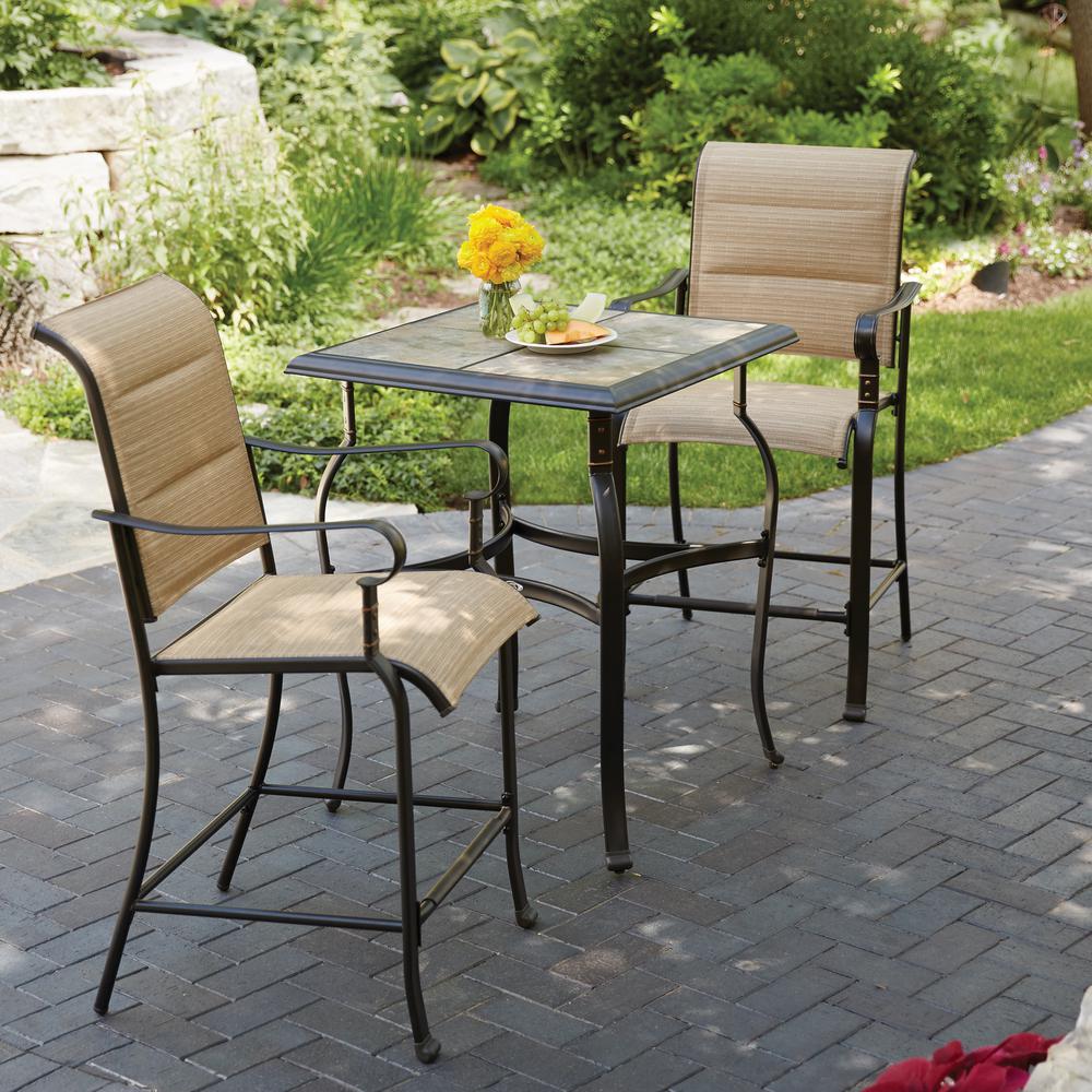 Make your moments memorable by sitting on trendy outdoor bistro set