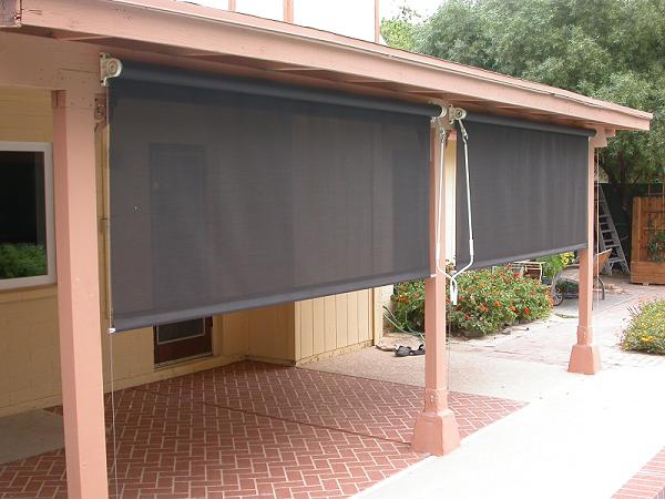 Outdoor Patio Blinds Topsdecor, How To Make Outdoor Roll Up Shades