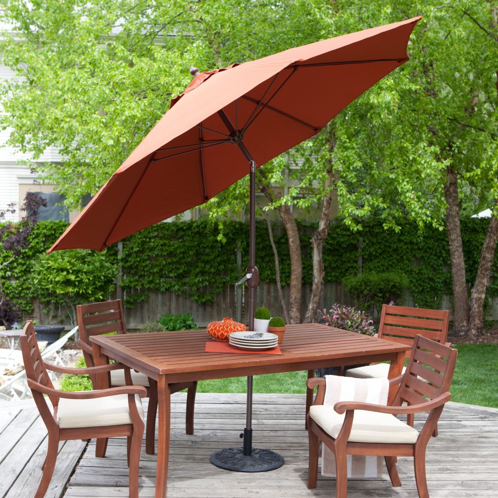 Outdoor Furniture Set With Umbrella At Mary Hinds Blog