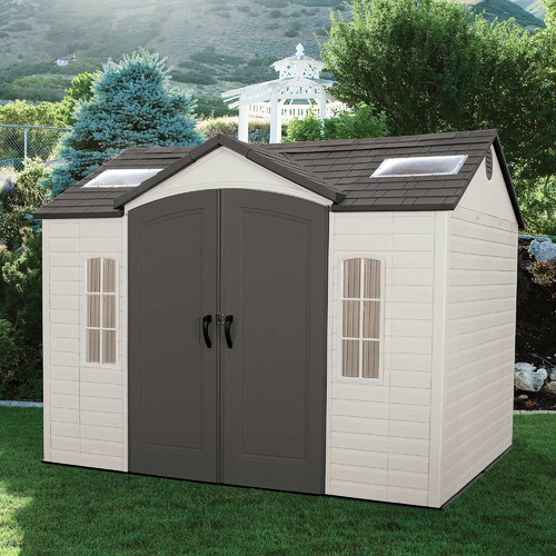 Sort important things into high quality plastic storage shed