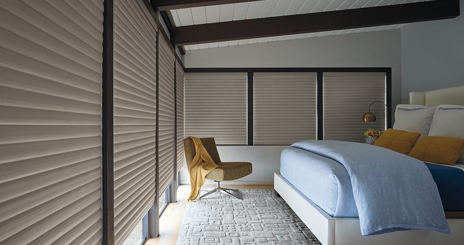 Room darkening shades to control light in a classy manner