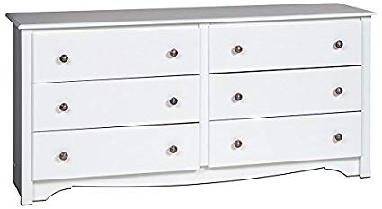 Amazon.com: White Monterey 6 Drawer Dresser: Kitchen & Dining