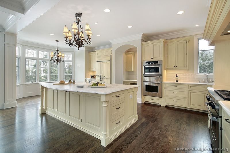 Pictures of Kitchens - Traditional - Off-White Antique Kitchen