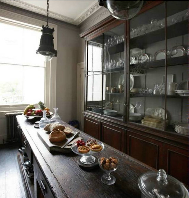 Here! Have some more kitchen inspiration: repurposed/antique kitchen