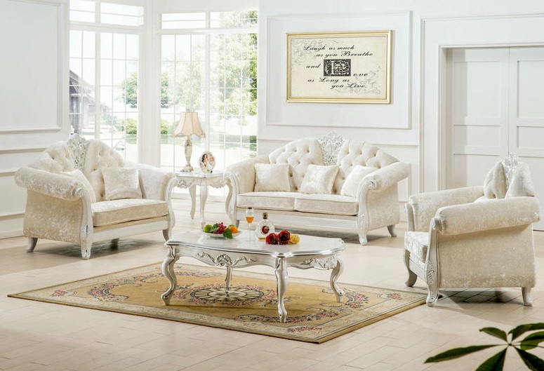 Impressing White Living Room Furniture Designs And Ideas