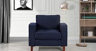 Amazon.com: Mid Century Modern Tufted Velvet Armchair, Living Room