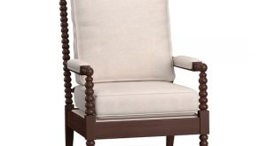 Loralie Upholstered Spindle Armchair | Pottery Barn