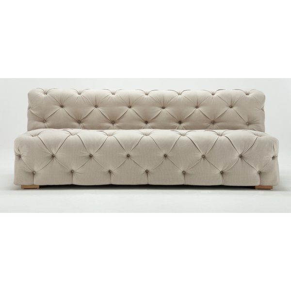 Rosdorf Park Pratt Tufted Armless Sofa | Wayfair