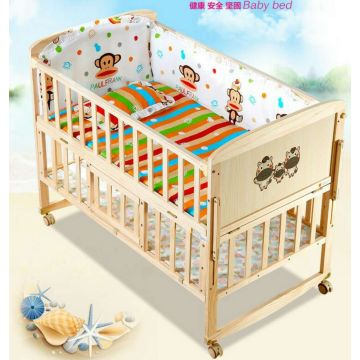 Good quality baby cot bed / baby wooden swing bed /floding wooden