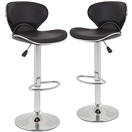 Bar Chairs Topsdecor, Deandre Adjustable Height Swivel Bar Stool