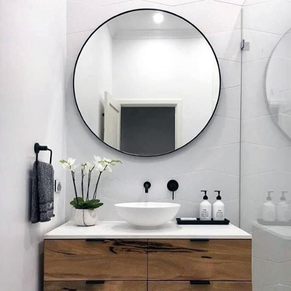 Top 50 Best Bathroom Mirror Ideas - Reflective Interior Designs