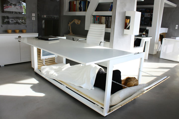 This Bed-Desk Would Make It Easy to Nap at Work | Digital Trends