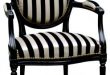 black and white striped chair. gonna do one of these, too