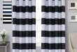 Amazon.com: Turquoize Striped Blackout Curtains Elegant Grommet