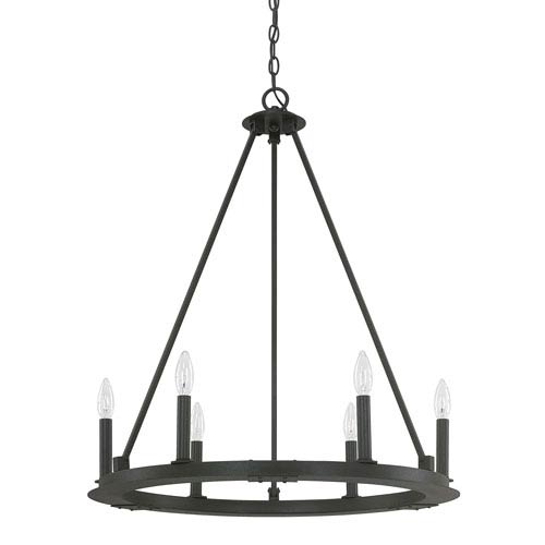 Capital Lighting Fixture Company Pearson Black Iron Six Light