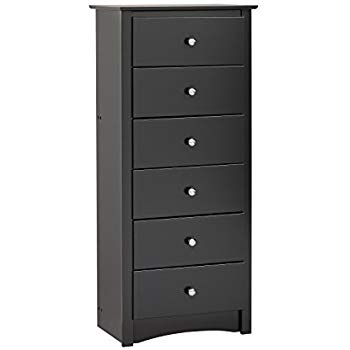 Amazon.com: Black Sonoma Tall 6 Drawer Chest: Kitchen & Dining