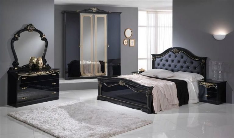 melbourne black gloss bedroom furniture
