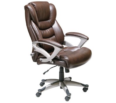 Amazon.com: Serta Executive High-Back Office Chair, Brown: Kitchen