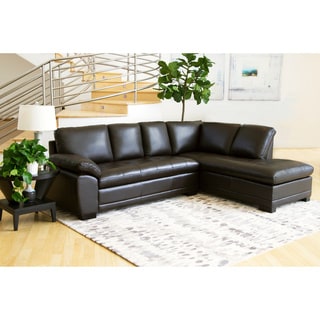 Buy Brown, Leather Sectional Sofas Online at Overstock | Our Best