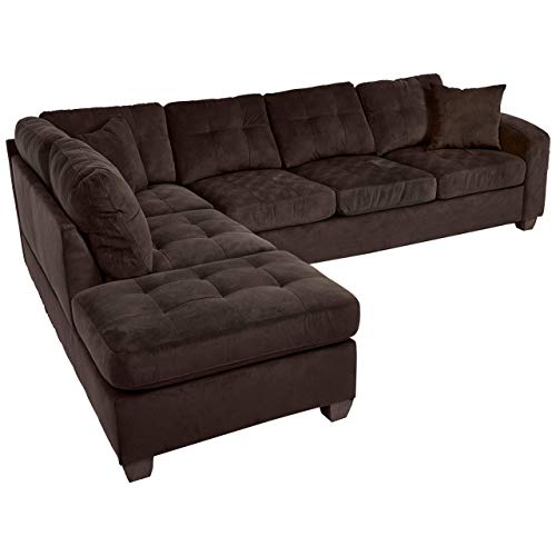 Chocolate Brown Sectional Couches: Amazon.com