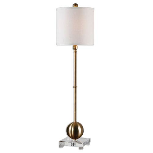 Uttermost Laton Brass One Light Buffet Lamp 29935 1 | Bellacor