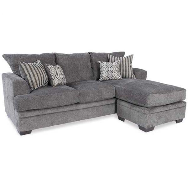 Cornell Pewter Sofa With Chaise B2-3657 | AFW | AFW