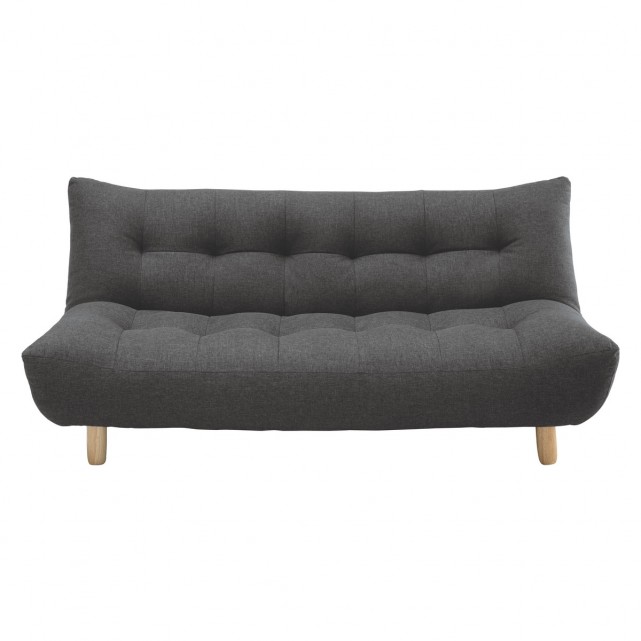 KOTA Charcoal fabric 3 seater sofa bed | Buy now at Habitat UK
