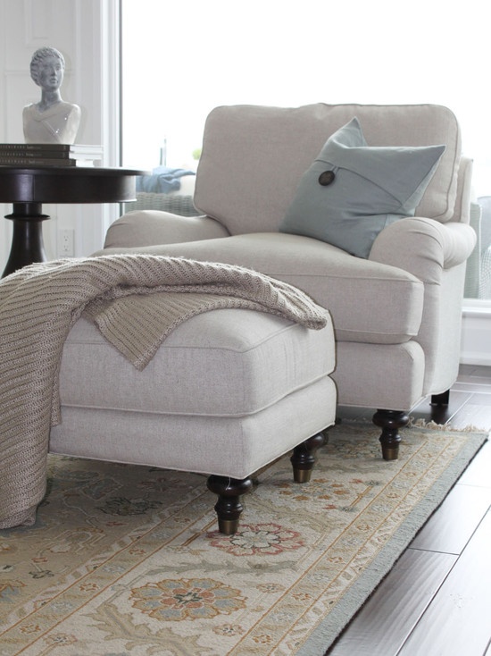 Comfy Chair With Ottoman Topsdecor, Comfortable Bedroom Chairs With Ottoman
