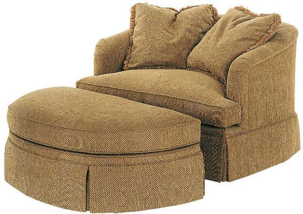 round chair and a half comfy | Chair and a half with ottoman! or