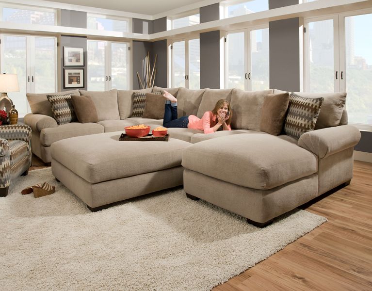 deep seated sectional couches | baccarat 3 pc sectional product no