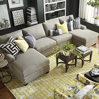 Fabric Sectionals | Sectional Sofas | Sectionals