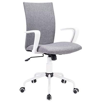 Amazon.com: Grey Modern Office Chair Computer Desk Chair Comfort