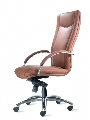 Cayman Leather Executive Chair by 9 to 5 Seating model 2810 and 2800
