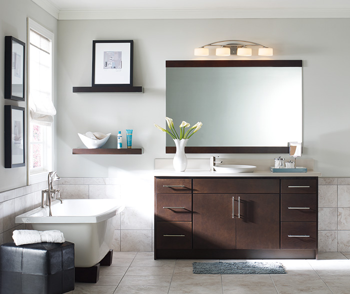 Contemporary Bathroom Vanity - Homecrest Cabinetry
