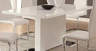 Amazon.com - Coaster Home Furnishings Glossy White Contemporary