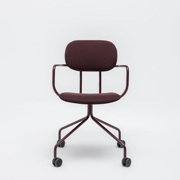 Contemporary office chair / on casters / star base / with armrests