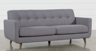 Allie Dark Grey Sofa | Living Spaces
