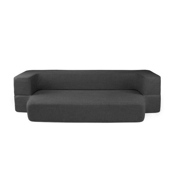 Charcoal CouchBed - Memory Foam Mattress meets Comfy Couch - Couch Bed
