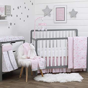 Amazon.com : NoJo Unicorn 4 Piece Crib Bedding Set : Baby