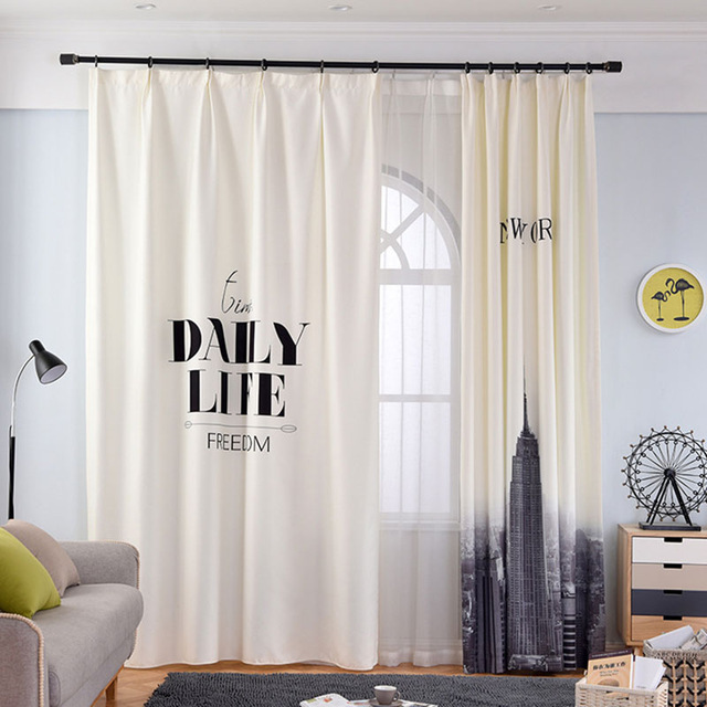Single Panels Digital Printing 3d Curtains For Living Room Nordic