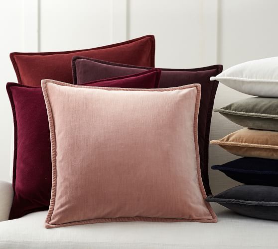 Washed Velvet Pillow Covers | Pottery Barn