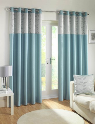 Duck Egg Blue Curtains - High Living