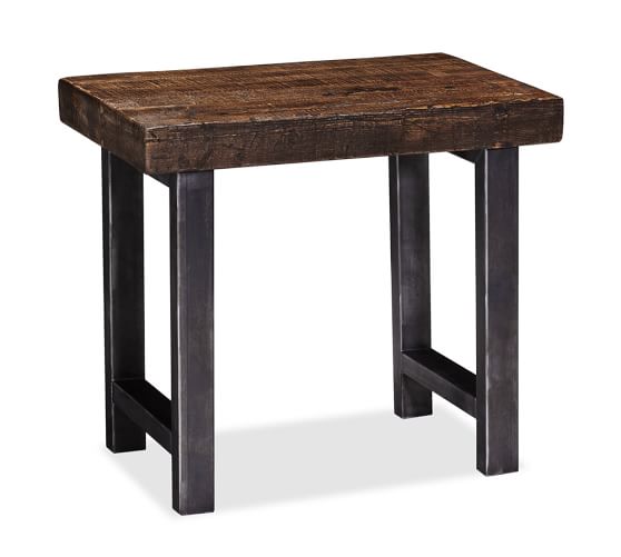 Griffin Reclaimed Wood End Table | Pottery Barn