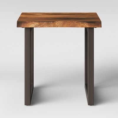 Thorald Wood Top End Table With Metal Legs Brown - Project 62™ : Target