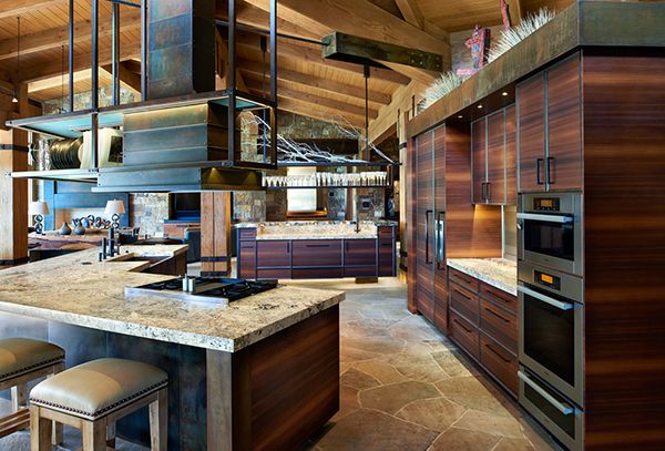 Rustic-luxe home frames sweeping views of Colorado Rocky Mountains