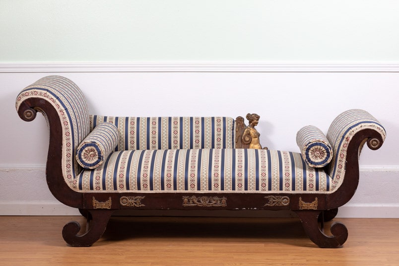Rosewood Fainting Couch - Bryan Booth Fine Furniture Antiques