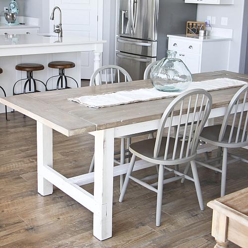 DIY Weathered Farmhouse Table - Project by DecoArt